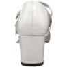 Bianco Vernice 5 cm SCHOOLGIRL-50 Scarpe Décolleté Classico Donna
