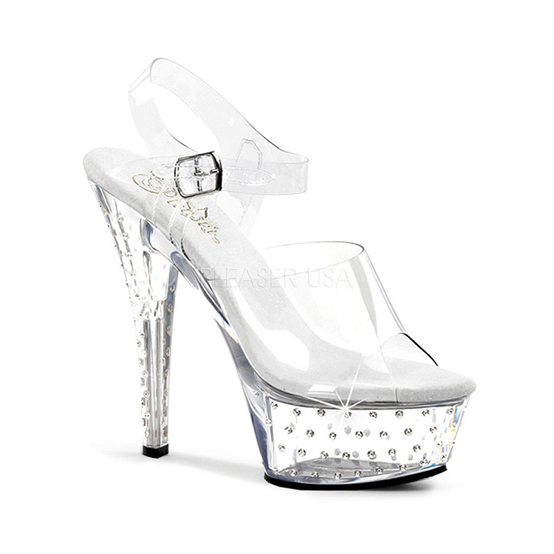 Transparent 15 cm STARDUST-608 Womens Shoes with High Heels