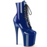FLAMINGO-1020 20 cm pleaser high heels ankle boots women blue