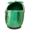 Verde STAR-16G scintillare scarpe ballerine donna basse