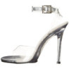 Clear 11,5 cm GALA-06 High Heeled Stiletto Sandal Shoes