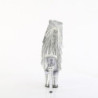 Silver 18 cm SPECTATOR-1017RSF fringe ankle boots high heels