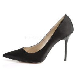 Nero Raso 10 cm CLASSIQUE-20 scarpe tacchi a spillo con punta
