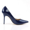 Blue Shiny 10 cm CLASSIQUE-20 pointed toe stiletto pumps