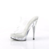 Vinile 15 cm SULTRY-602 ciabatta tacco alto trasparenti