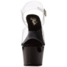 Transparent 18 cm ADORE-708 High Heels Black Platform