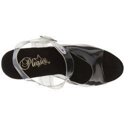 Trasparente 18 cm ADORE-708 Nero Plateau Tacchi Alti a Spillo