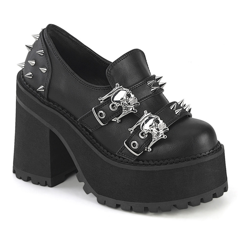 Vegan 12 cm ASSAULT-38 alternative womens shoes platform black