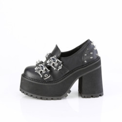 Vegan 12 cm ASSAULT-38 alternative womens shoes platform black