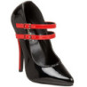 Nero Rosso 15 cm DOMINA-442 Scarpe da donna con tacco altissime