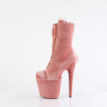 Velvet 20 cm FLAMINGO-1045VEL Rose heeled boots + protective toe caps