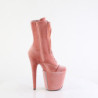 Velvet 20 cm FLAMINGO-1045VEL Rose heeled boots + protective toe caps
