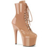 ADORE-1020 18 cm pleaser high heels ankle boots blush