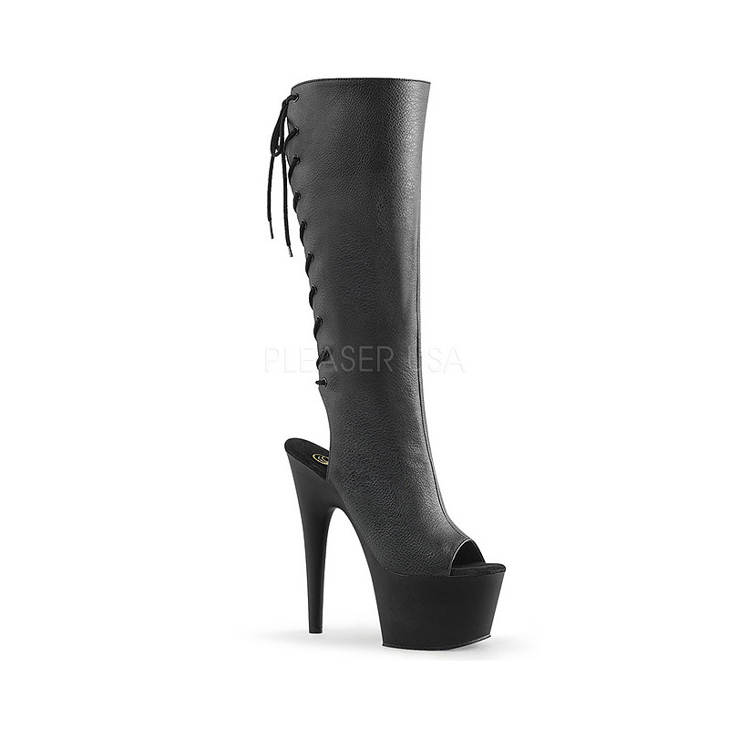 Leatherette 18 cm ADORE-2018 womens boots high heels
