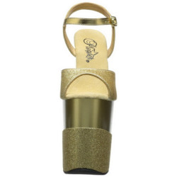 Gold Glitter 20 cm FLAMINGO-809-2G High Heels Platform