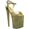 Gold Glitter 20 cm FLAMINGO-809-2G High Heels Platform