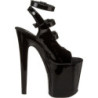 Black Patent 20 cm XTREME-873 High Heels Platform