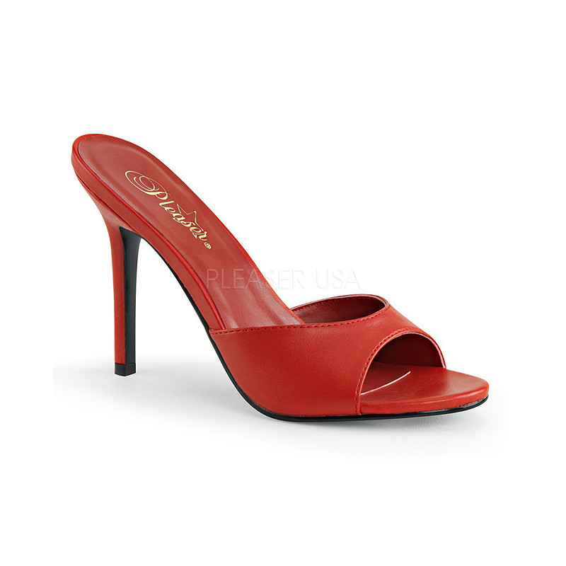 Rosso 10 cm CLASSIQUE-01 ciabatta donna tacco basso