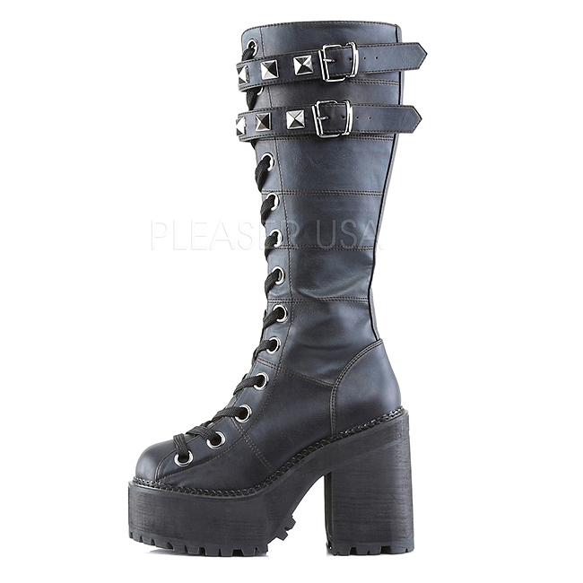 demonia ASSAULT-202 stivali gothic piattaforma vegan taglie 37 - 38