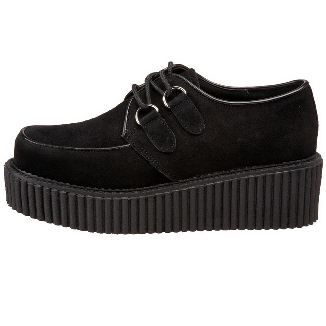 demonia CREEPER-101 scarpe creepers nere alte taglie 39 - 40