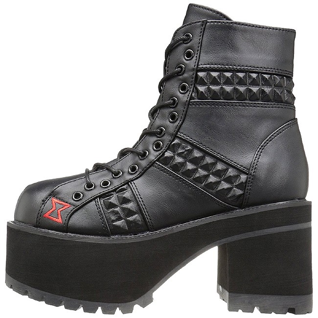 demonia RANGER-108 stivaletti gothic da donna ecopelle taglie 36 - 37