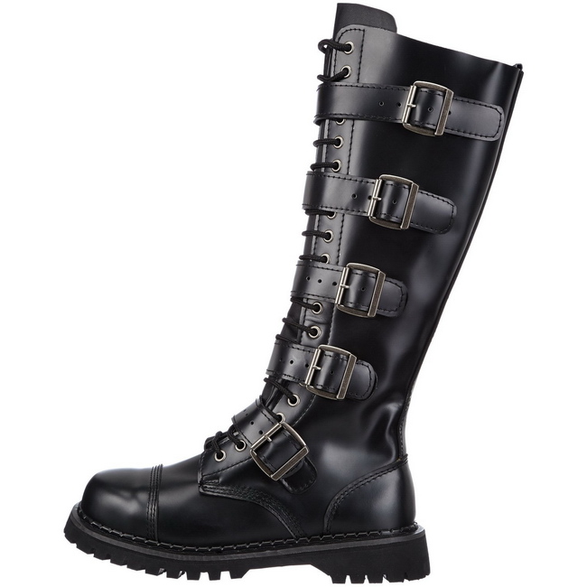 demonia RIOT-20 stivali anfibi da uomo pelle taglie 41 - 42