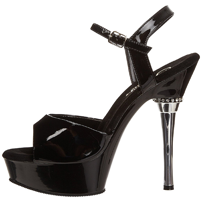 ALLURE-609 calzature high heels pleaser nero taglie 37 - 38