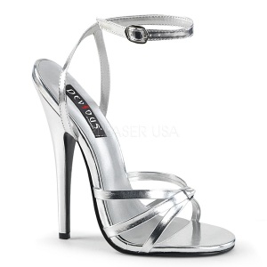 Argento 15 cm DOMINA-108 scarpe fetish con tacchi