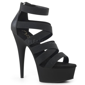 Ecopelle 15 cm DELIGHT-659 sandali con plateau