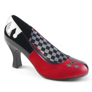 Ecopelle 7,5 cm HARLEY-42 Pinup scarpe dcollet con tacchi bassi