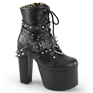 Leatherette 14 cm TORMENT-700 goth lolita platform ankle boots