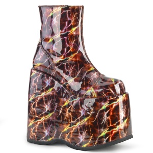 Leatherette 18 cm SLAY-204LBH lolita ankle boots platform