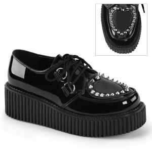 Neri 5 cm CREEPER-108 rockabilly scarpe creepers donna