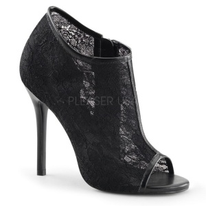 Nero Tessuto 13 cm AMUSE-56 Scarpe Dcollet da Sera