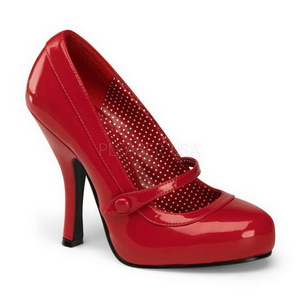 Rosso Vernice 12 cm retro vintage CUTIEPIE-02 scarpe mary jane con plateau nascosto