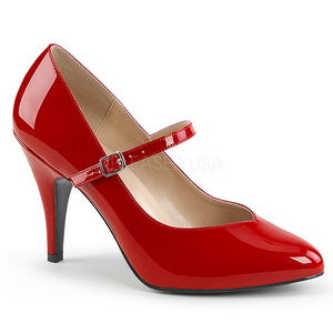 Rosso Verniciata 10 cm DREAM-428 grandi taglie scarpe décolleté