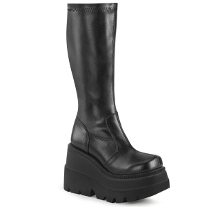 Vegane 11,5 cm SHAKER-65 demonia stivali zeppa altissima con plateau