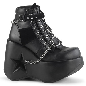 Vegane 13 cm DYNAMITE-101 demoniacult stivaletti zeppa altissima con plateau