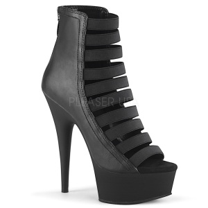 Vegano 15 cm DELIGHT-600-13 Stivali alla caviglia punta aperta