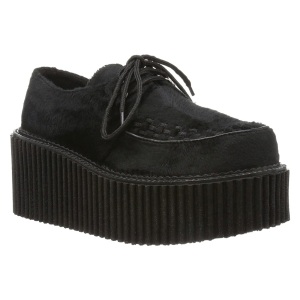 Vegano 7,5 cm CREEPER-202 rockabilly scarpe creepers donna