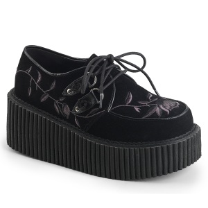Vegano 7,5 cm CREEPER-219 rockabilly scarpe creepers donna