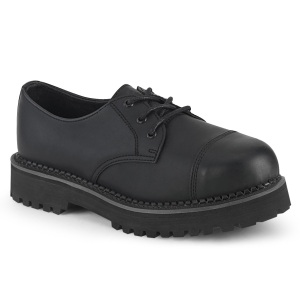 Vegano RIOT-03 scarpe demonia unisex - scarpe anfibi punta in acciaio punk
