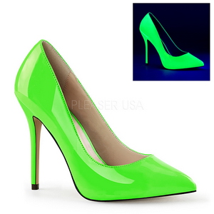 Verde Neon 13 cm AMUSE-20 scarpe tacchi a spillo con punta