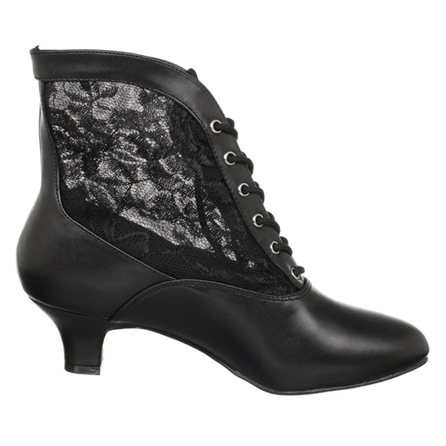 black lace up knitted ankle boots