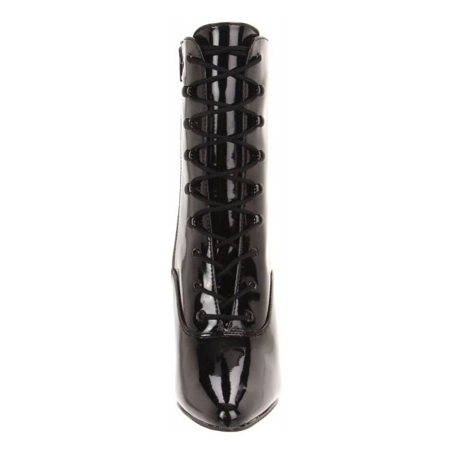 patent toe ankle boots