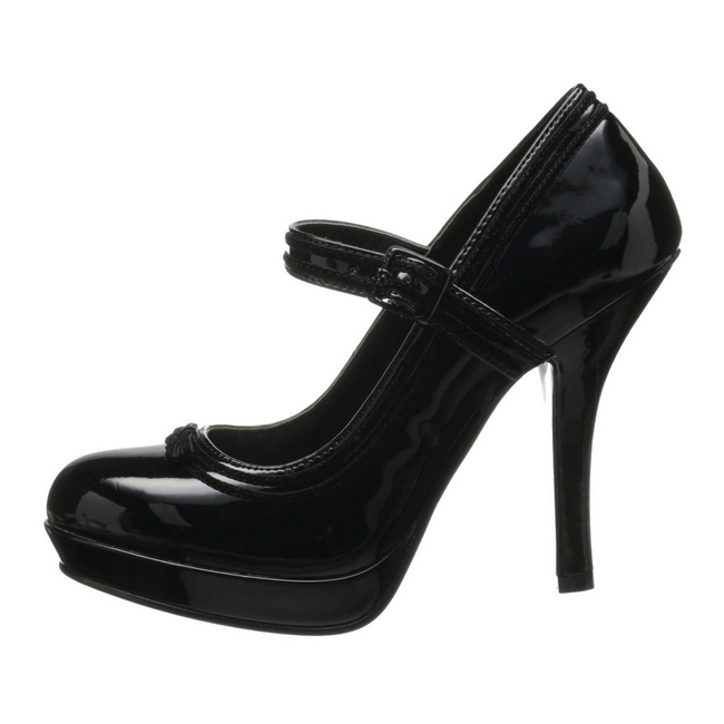 shiny black mary janes