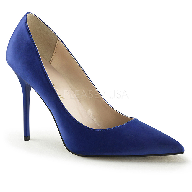 scarpe raso blu