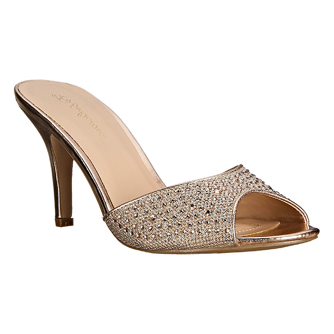 Oro 8 5 cm LUCY 01 scintillare basso ciabatta donna con tacco