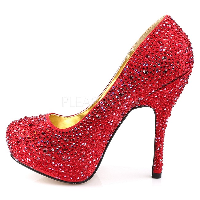 high heels with stones