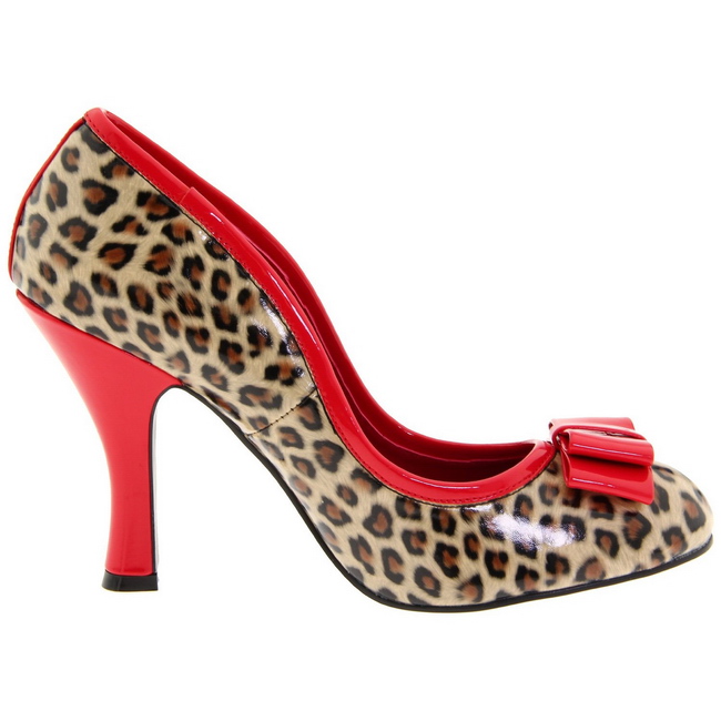 red and black leopard print heels